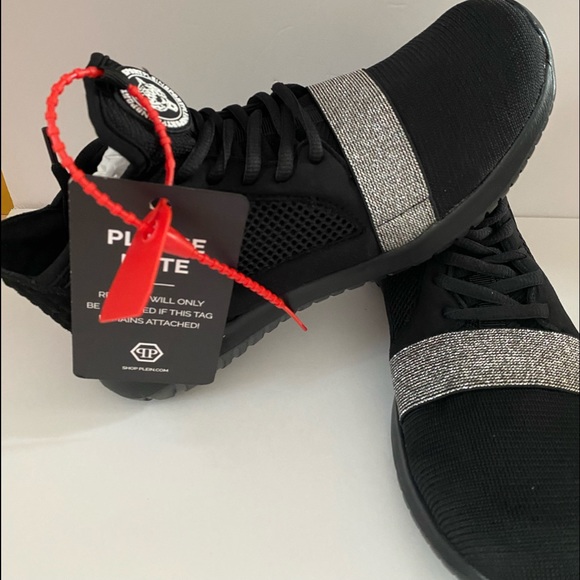 PHILIPP PLEIN SNEAKERS RUNNER “ SUE “ black size us 8 - Picture 3 of 11